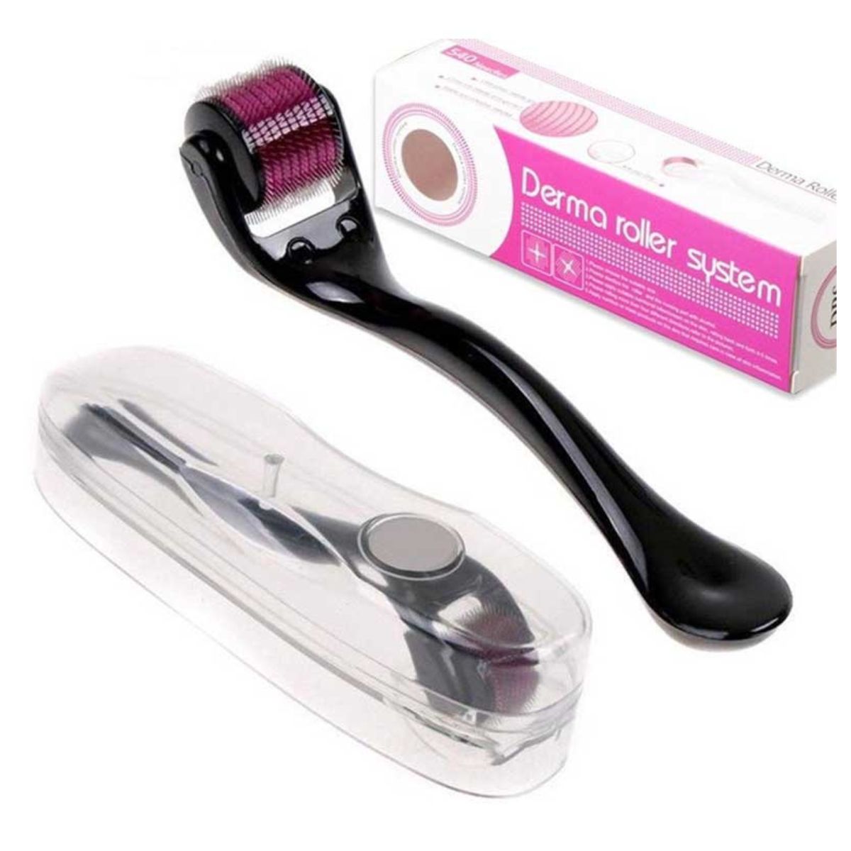 Dermaroller System Rolo 540 Microagulhas Esfoliador Pele Dermaroller System Rolo 540 Microagulhas Esfoliador Pele